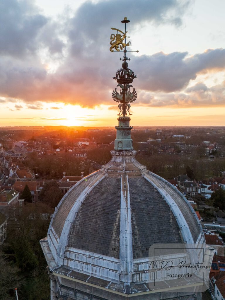 Dronefoto Oostkerk Middelburg