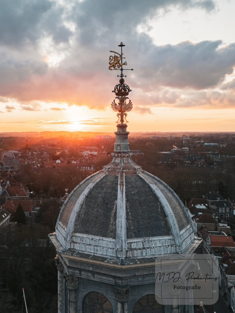 Dronefoto Oostkerk Middelburg